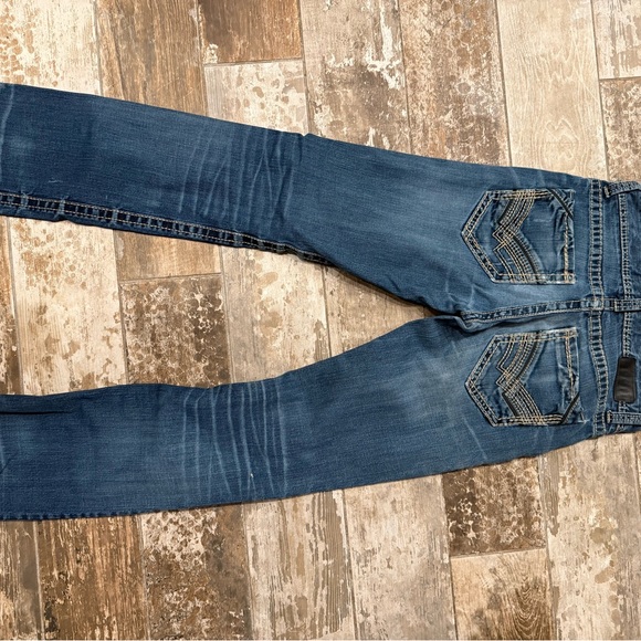 Buckle black straight leg jeans. - Picture 5 of 7